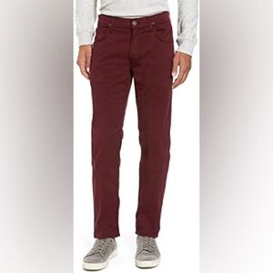 Hudson Jeans Men's Burgundy Slim Fit Jeans